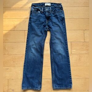 ABERCROMBIE KIDS Jeans, size 9/10 boot cut, medium wash, cotton, straight, denim